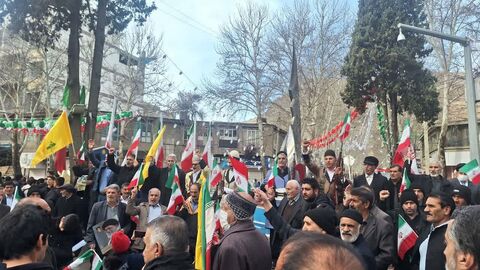 حضور گسترده اعضای کانون های مساجد لرستان در راهپیمایی ۲۲ بهمن
