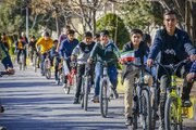عکس| دوچرخه سواری ۵۰۰ نفری بچه مسجدی‌های کانون دوستان آسمانی