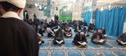 جمع خوانی قرآن در مسجد امام رضا(ع) روستای صالحان کهگیلویه و بویراحمد