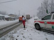 امدادرسانی به بیش از ۳ هزار نفر از هموطنان گرفتار در برف