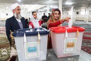 حضور پرشور اهل تسنن در پای صندوق های رای در بجنورد