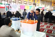 عکس| صف رأی نمازگزاران جمعه در مصلی امام خمینی(ره) ساری