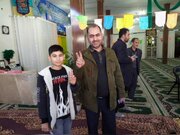 حضور پرشور اعضای کانون های مساجد شهرستان فارسان در انتخابات