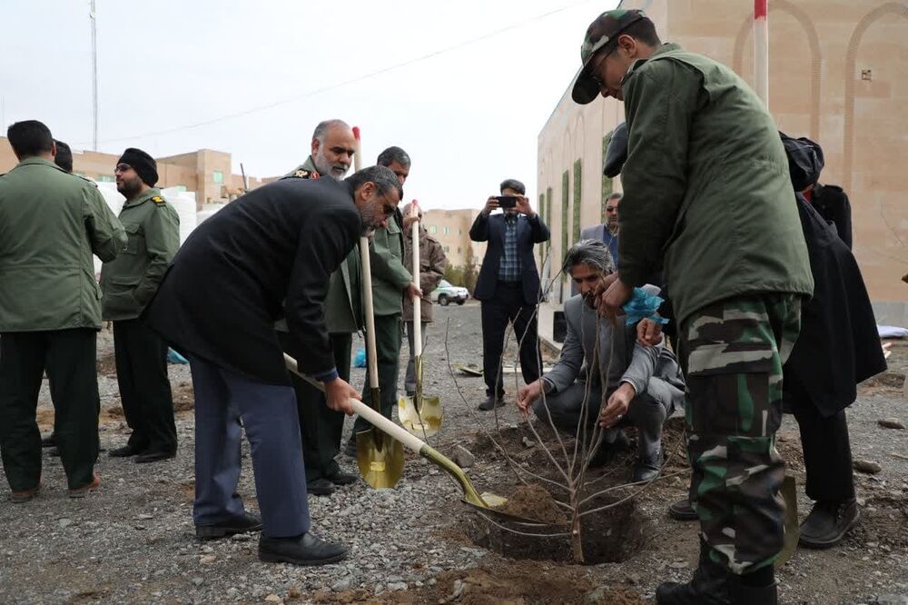 کاشت نهال در بیرجند به مناسبت روز درختکاری
