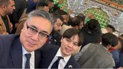 حضور سفیر ژاپن در عراق در حرم حضرت علی(ع)