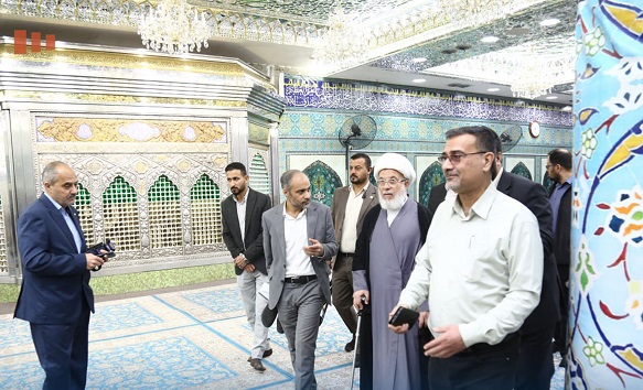 بازدید نماینده آیت الله سیستانی از طرح سرداب باب القبله آستان مقدس حسینی+عکس