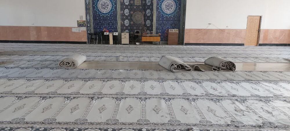 مسجد شهید عاصمی کرمانشاه غبارروبی شد