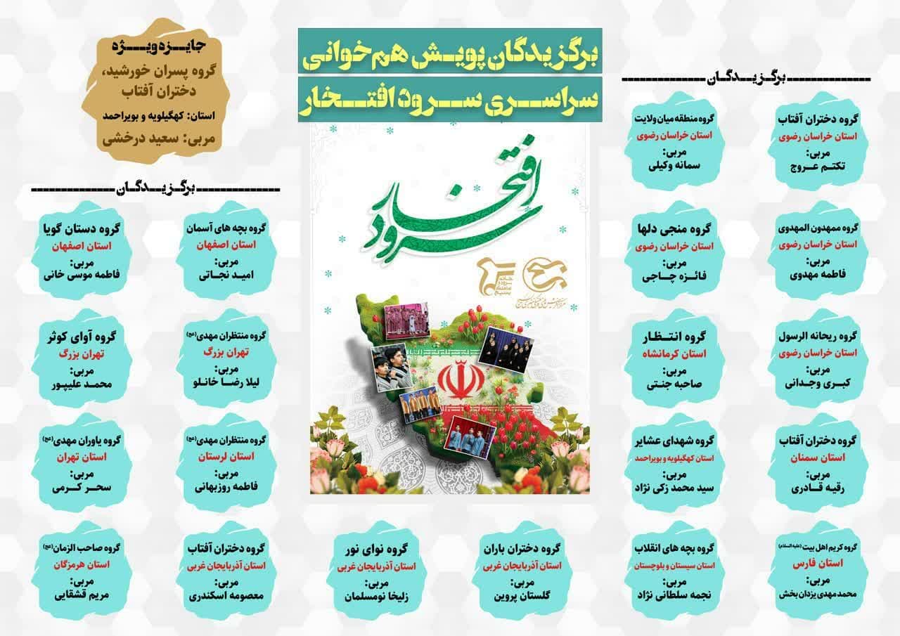 جایزه ویژه پویش ملی سرود افتخار به «پسران خورشید» یاسوج رسید