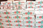 ۱۲۰۰ بسته گوشت نذری در کانون‌های مساجد اصفهان توزیع شد