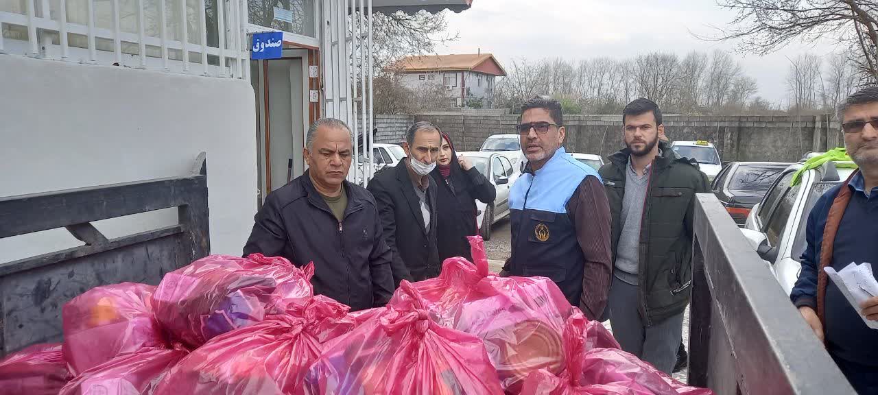 توزیع ۷۰۰ بسته معیشتی به مناسبت ایام ماه مبارک رمضان و عید نوروز در بندر کیاشهر 