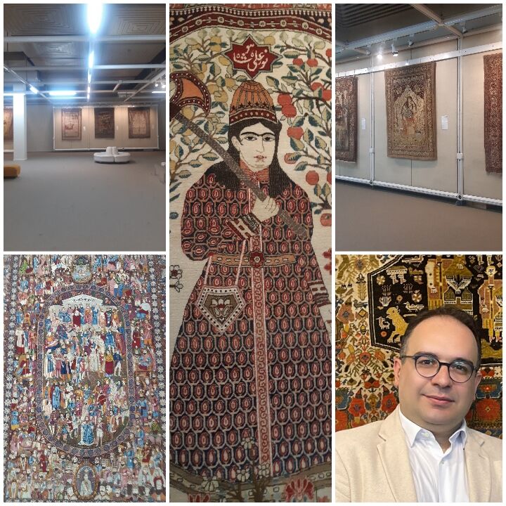 «بافتههای تصویری» قاجاری در موزه فرش دیدنی شدند