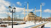 مسجد جامع گروزنی در قلب چچن، یکی از بزرگ‌ترین مساجد اروپا
