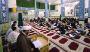 اجرای آیین جزءخوانی به روش «حفظ خوانی» در مسجد اعظم هلال بن علی(ع)