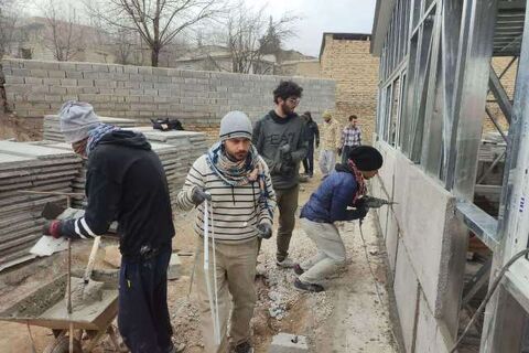 نوروز گذرانی ۱۵۰ نفر از گروه های جهادی در مدارس گلستان