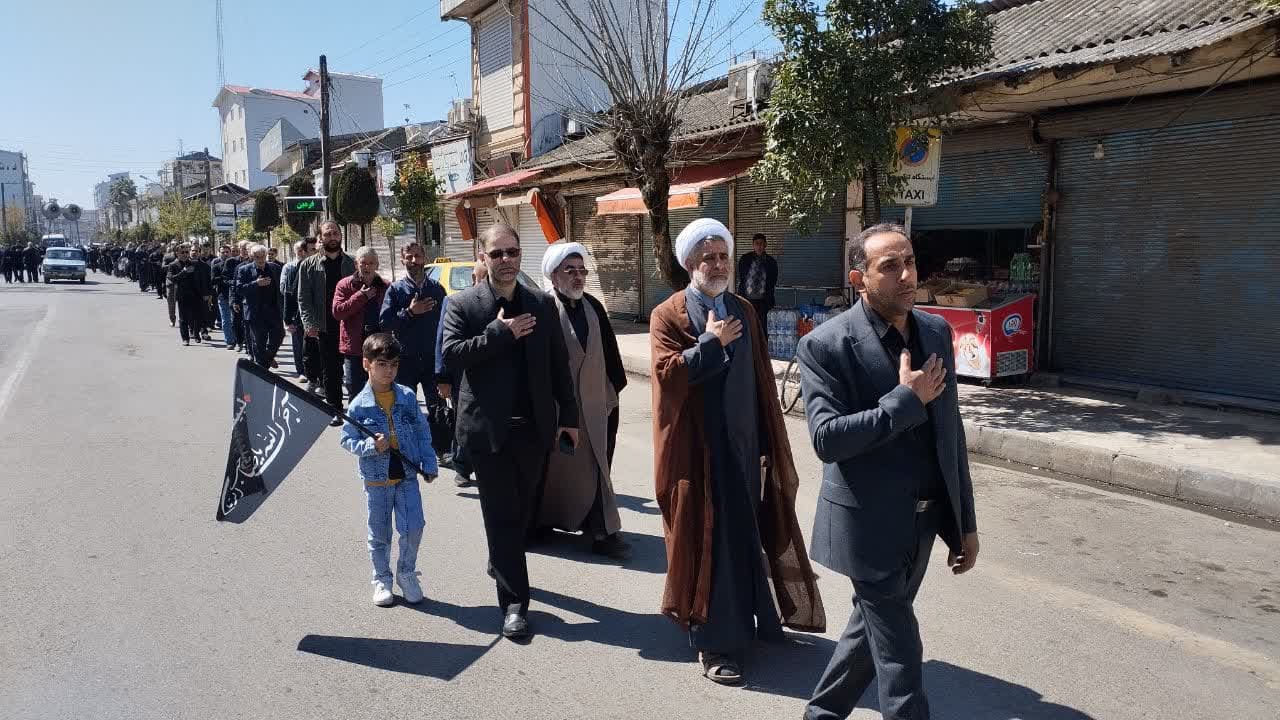 مراسم عزاداری خیابانی شهادت امام علی(ع) در آستارا و لوندویل برگزار شد