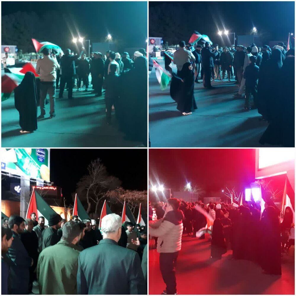 تجمع مشهدیها در محکومیت حمله به کنسولگری ایران در دمشق