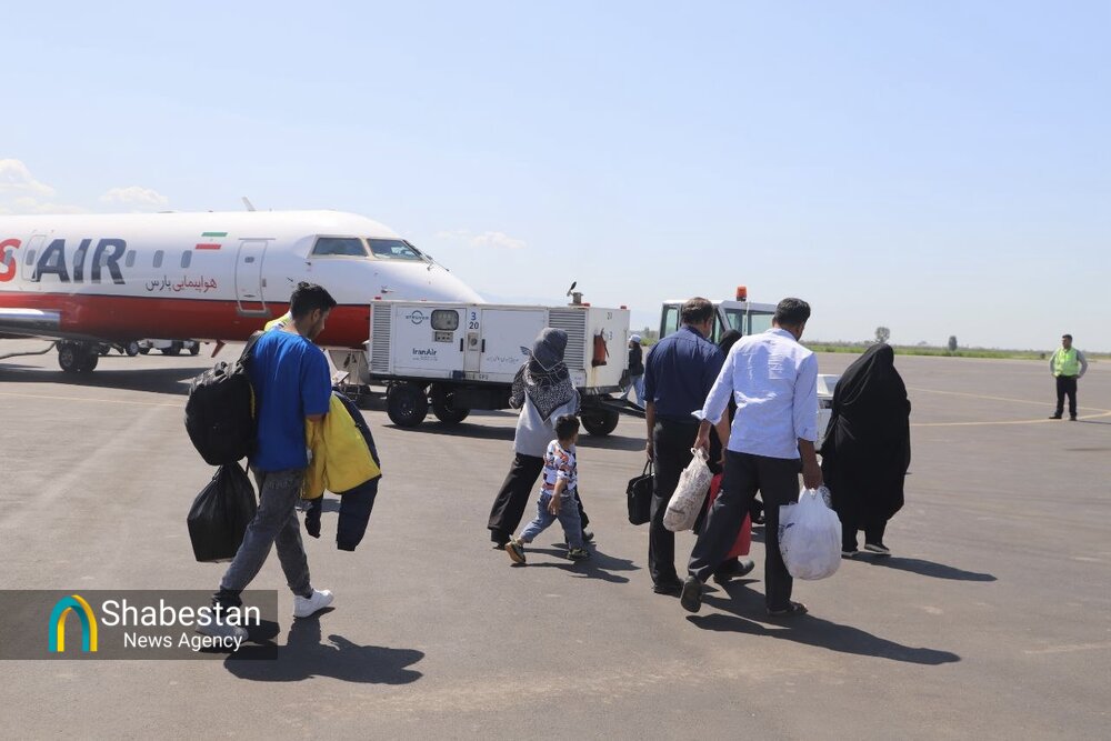 عکس| اولین  پرواز چابهار - گرگان - چابهار از طریق هواپیمایی پارس ایر