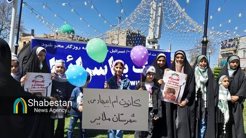 همبستگی کانونهای مساجد ملایر با مردم فلسطین