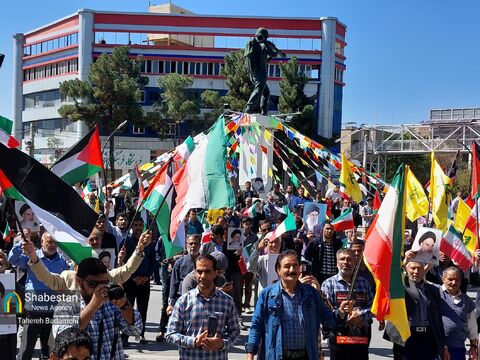 فیلم| شور و حرارت کرمانی‌ها پیش از آغاز رسمی مراسم روز قدس