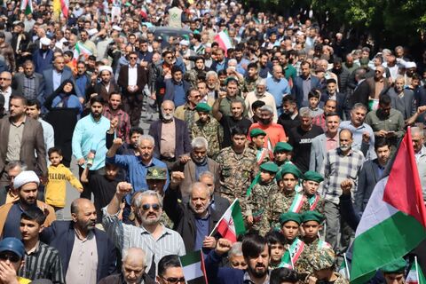 مراسم راهپیمایی روز قدس در ۵۲ نقطه گلستان برگزار شد