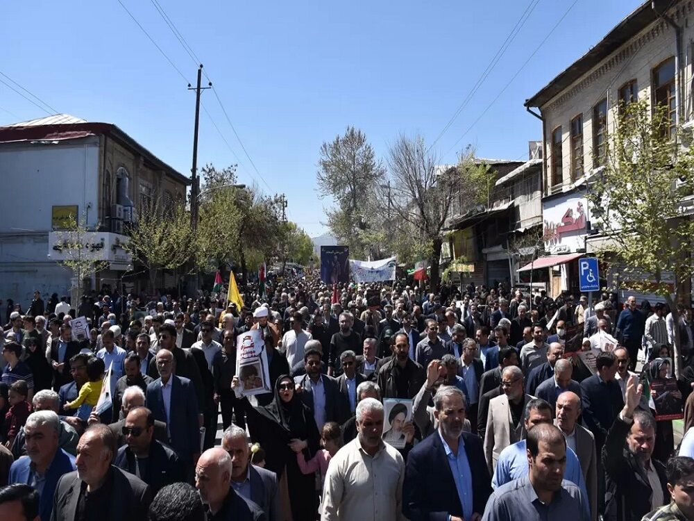 راهپیمایی روز قدس در کرمانشاه برگزار شد