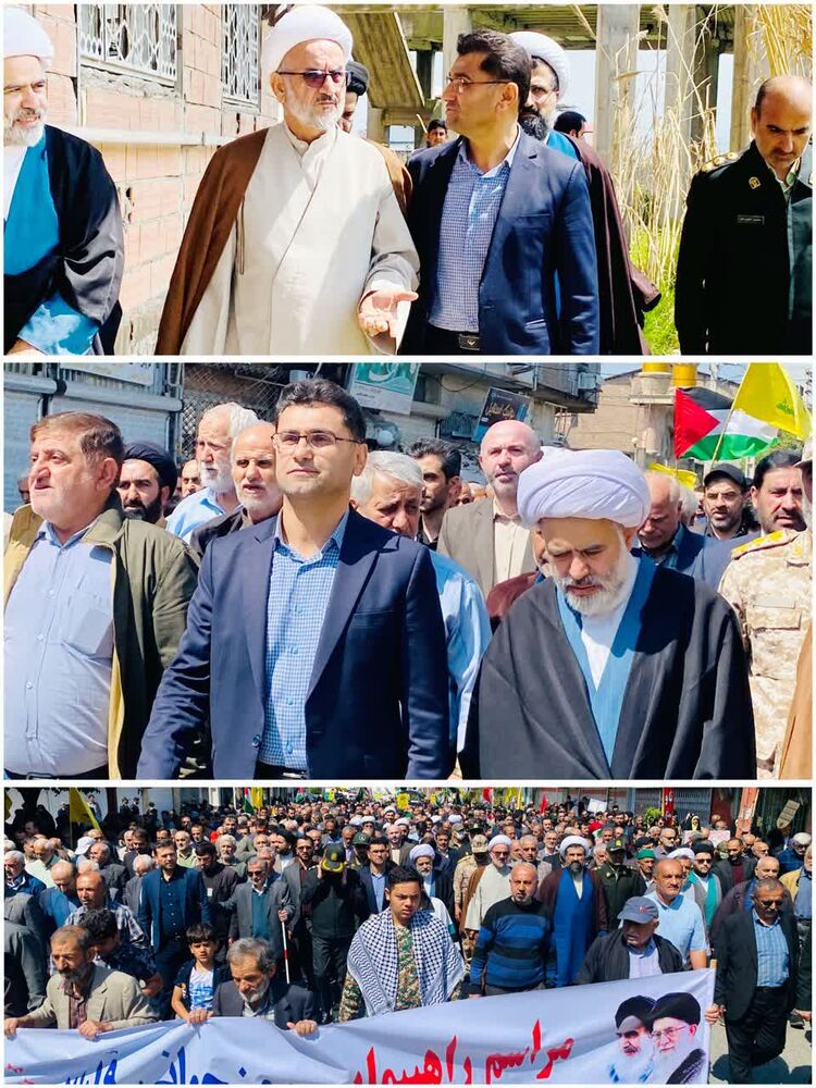 همدردی مردم مومن گلوگاه با مظلومان فلسطین در روز قدس