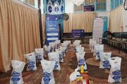 توزیع ۵۰ بسته معیشی بین نیازمندان به همت کانون مسجدی جوانان نینوا