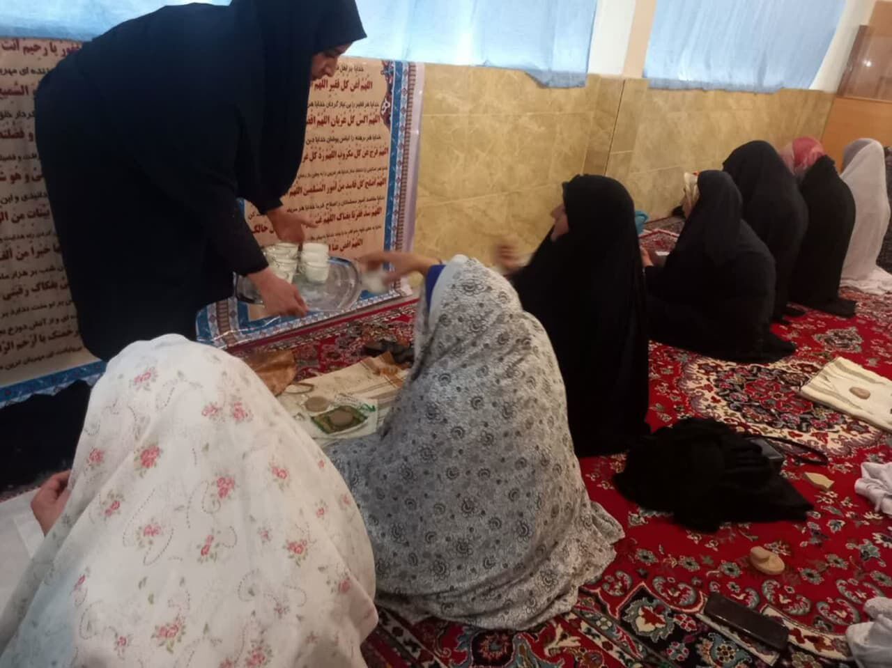 برگزاری مراسم جزءخوانی روزانه قرآن کریم با حضور خواهران مسجدی