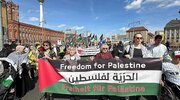 راهپیمایی مردم برلین در حمایت از فلسطین