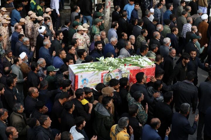 پیکر شهید «جواد جهان بیکی» در کلاله تشییع شد