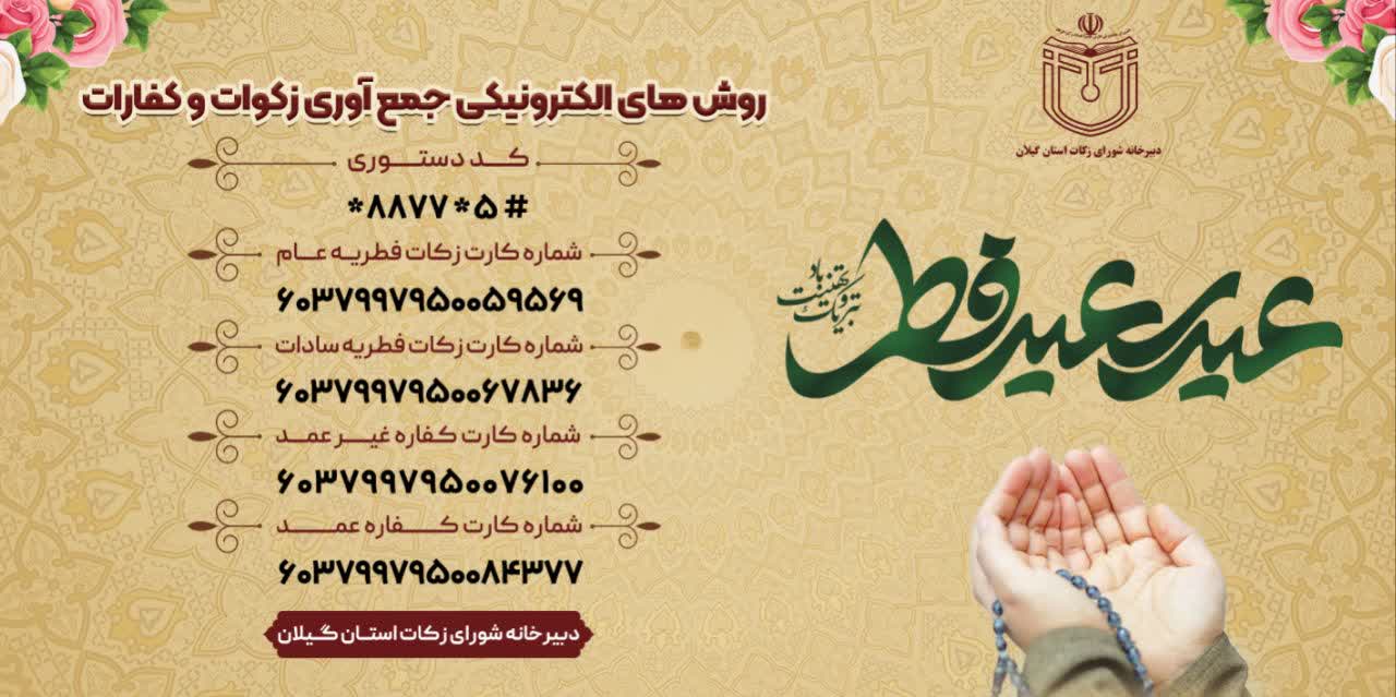 فطریه به پایگاههای دارای مجوز شورای زکات استان پرداخت شود