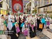 جشن دختران روزه‌ اولی‌ در گلزار شهدای کرمان