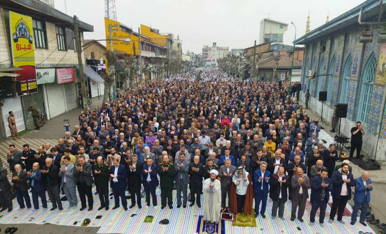 نماز باشکوه عید سعید فطر در گیلان اقامه شد