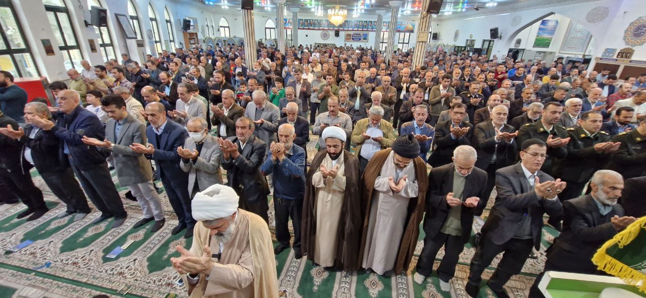 نماز باشکوه عید سعید فطر در گیلان اقامه شد