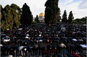۶۰ هزار فلسطین نماز عید فطر در مسجد الاقصی اقامه کردند