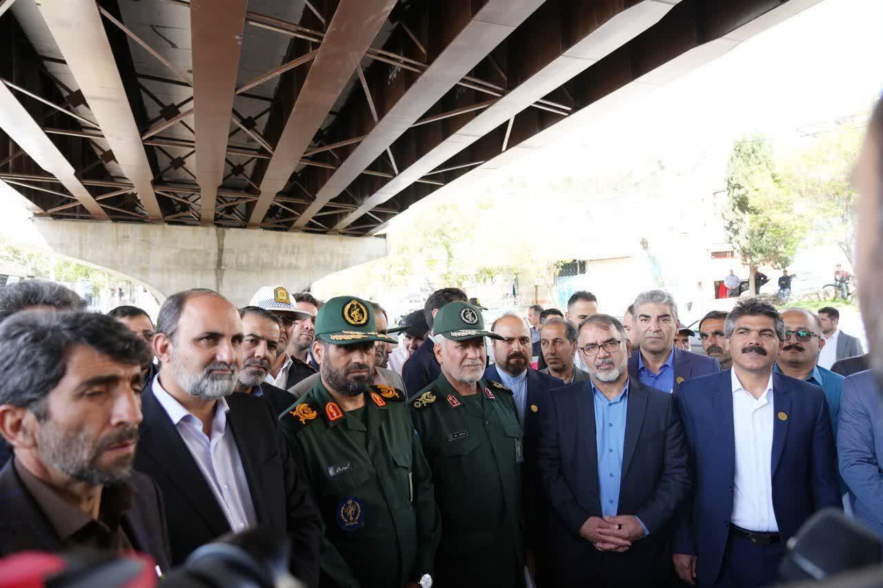 پروژه تقاطع غیرهمسطح شهدای جاویدالاثر خرمآباد افتتاح شد