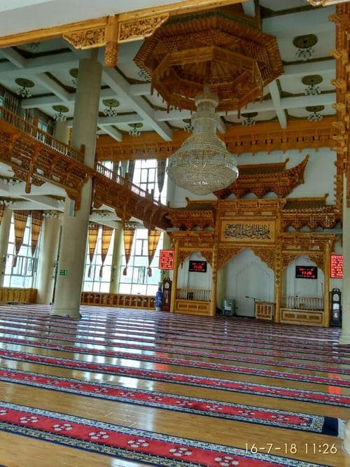 «کائوتان با»، یکی از زیباترین مساجد چین در فلات «یاقوت کبود»+عکس