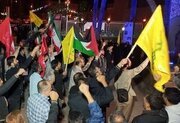 تجمع جوانان مقابل دانشگاه تهران در حمایت از عملیات سپاه علیه رژیم صهیونسیتی