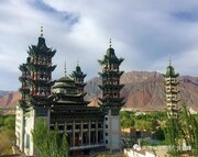 «کائوتان‌با»، از زیباترین مساجد چین در فلات «یاقوت کبود» + عکس