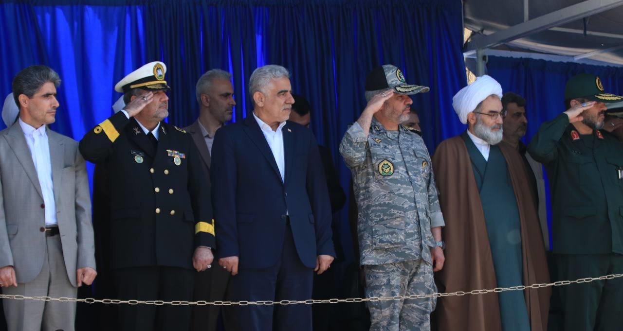 رژه پیاده و موتوری روز ارتش در گیلان