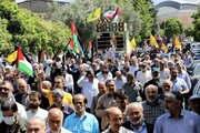 راهپیمایی گلستانی ها در حمایت از مردم غزه و عملیات «وعده صادق» برگزار شد