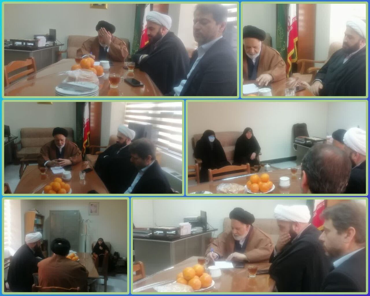 دختران مسجدی حرم مطهر رضوی را گلباران میکنند