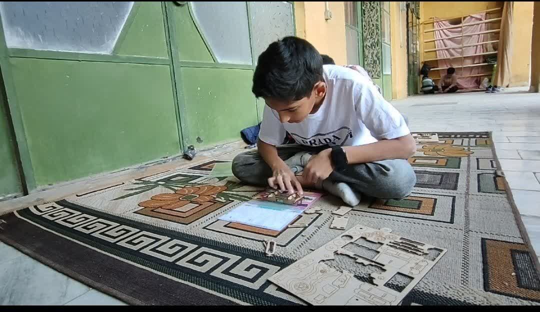 مسابقه پازل سه بُعدی در بین اعضای کانون برگزار شد