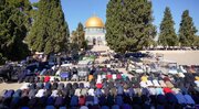 اقامه نمازجمعه ۴۵ هزار فلسطینی در مسجد الاقصی
