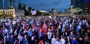 تظاهرات ده‌ها هزار اسرائیلی در حیفا و تل آویو