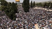 30 هزار فلسطینی نماز جمعه را در مسجد الاقصی اقامه کردند
