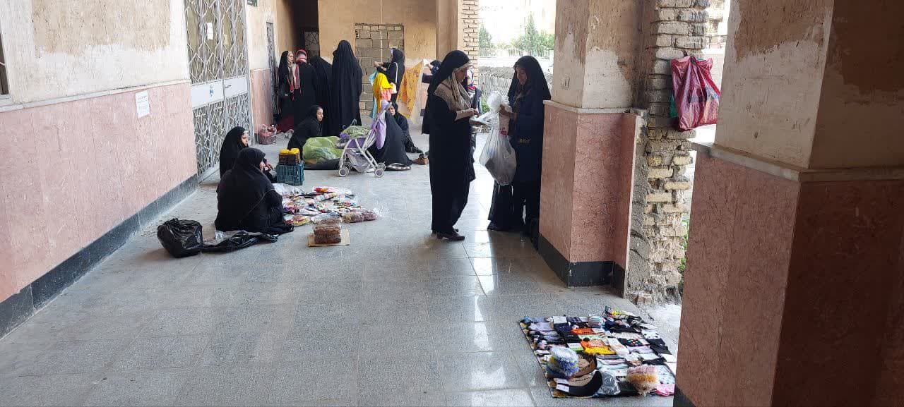 برپایی بازارچه بانوان مسجدی درکانون شهید عاصمی کرمانشاه