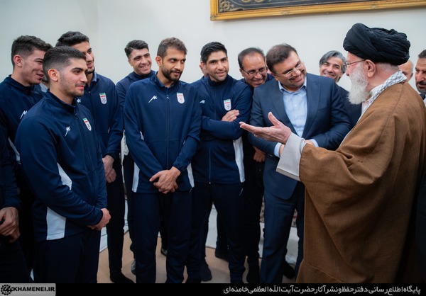 دیدار ملیپوشان فوتسال با مقام معظم رهبری