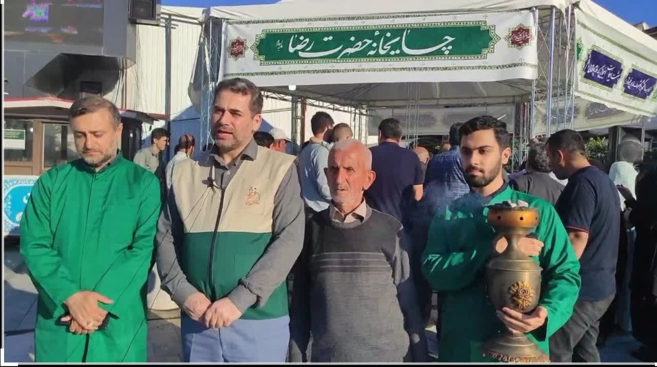 افتتاح اولین چایخانه خادمیاران رضوی در آستانه اشرفیه