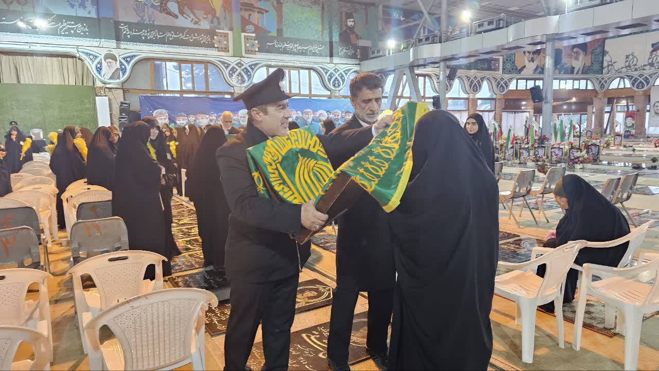 حضور کاروان زیر سایه خورشید در گلزار شهدای رشت